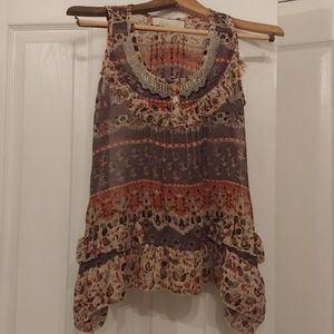 Sheer boutique tank top